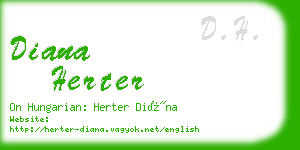 diana herter business card